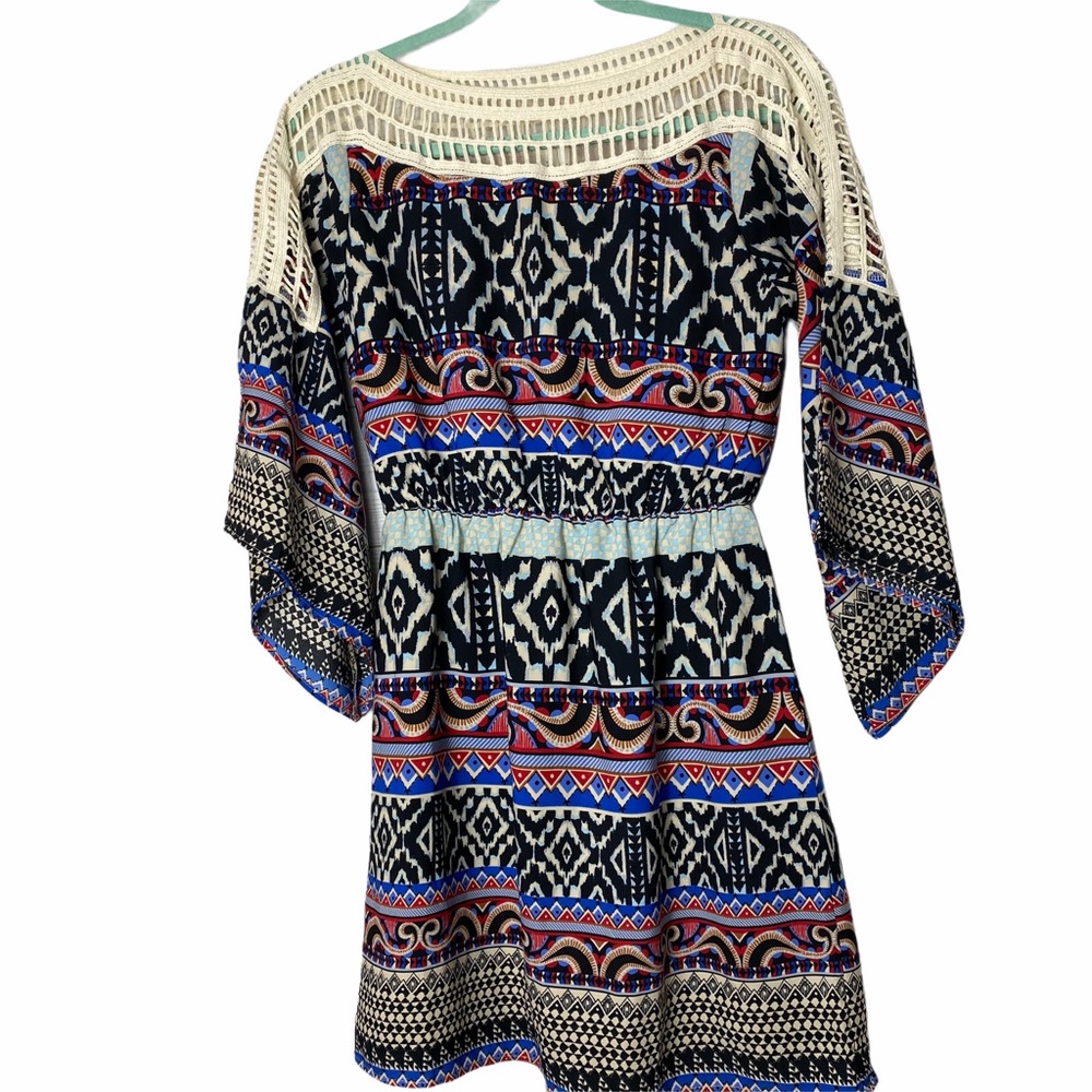 PINK OWL Aztec Cut Out Dress Size Small